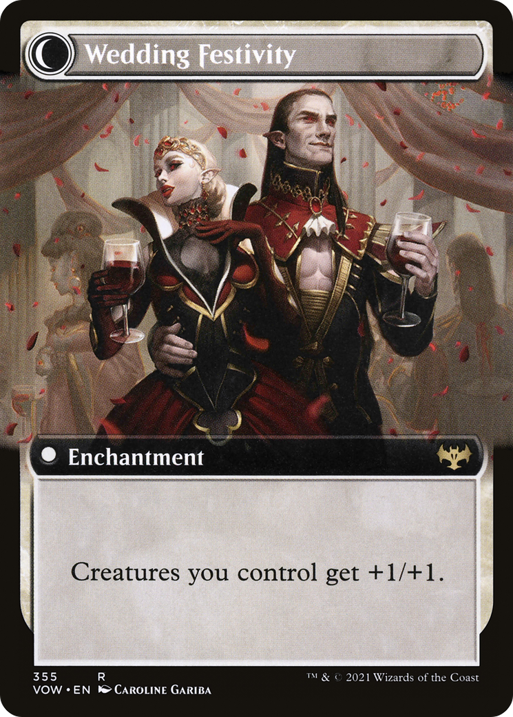 Image of Wedding Announcement (Extended Art) (VOW-355) - Innistrad: Crimson Vow: (Extended Art, Double Faced Transform) Foil