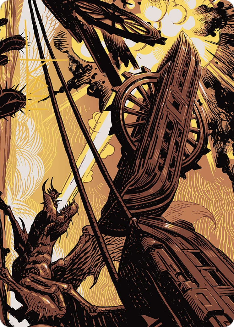 Image of Cruel Ultimatum // Cruel Ultimatum (AOTJ-043) - Outlaws of Thunder Junction Art Series (Borderless) Foil