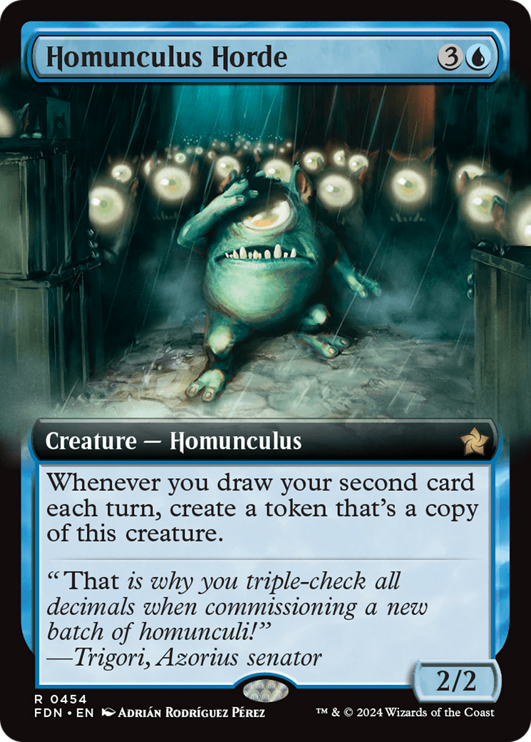 Image of Homunculus Horde (Extended Art) (FDN-454) - Foundations: (Extended Art) Foil