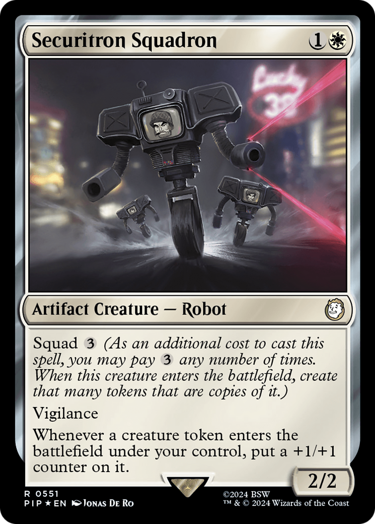 Image of Securitron Squadron (Surge Foil) (PIP-551) - Fallout Foil