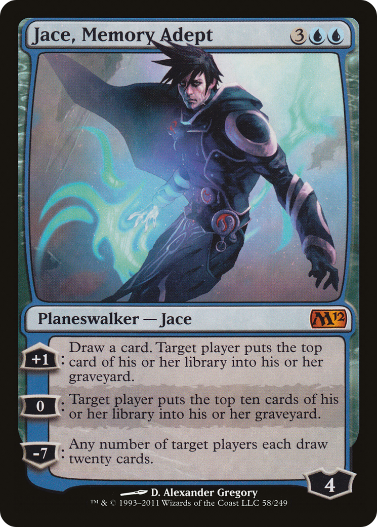 Image of Jace, Memory Adept (M12-058) - Magic 2012 Foil