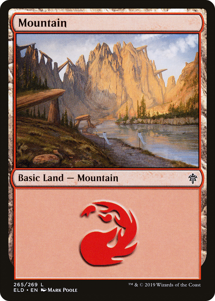Image of Mountain (265) (ELD-265) - Throne of Eldraine Foil