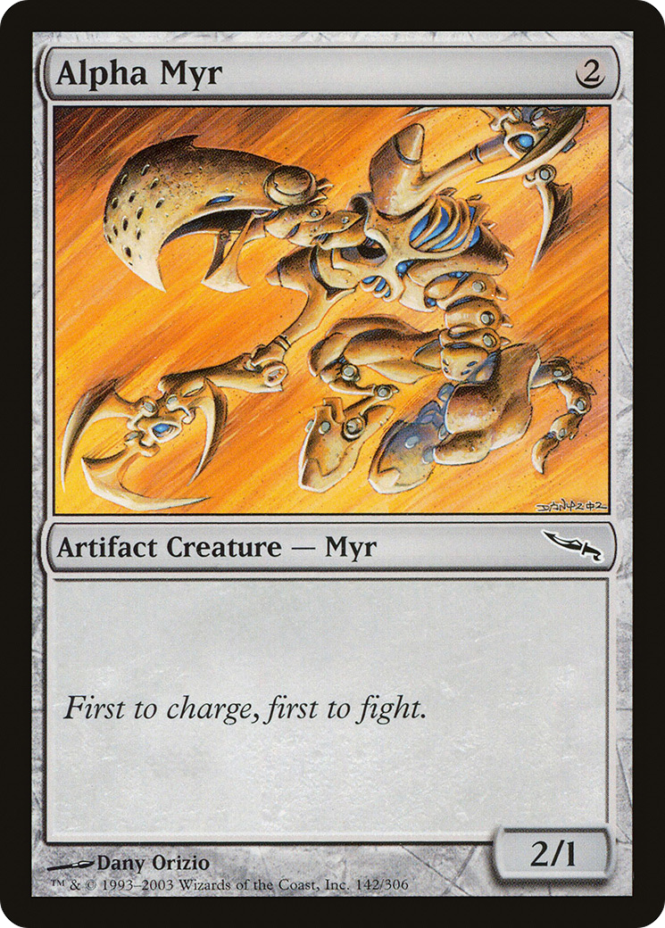 Image of Alpha Myr (MRD-142) - Mirrodin Foil