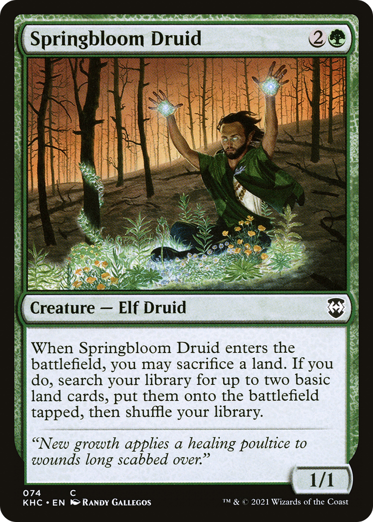 Image of Springbloom Druid (KHC-074) - Kaldheim Commander