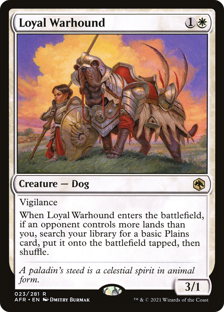 Image of Loyal Warhound (AFR-023) - Adventures in the Forgotten Realms Foil