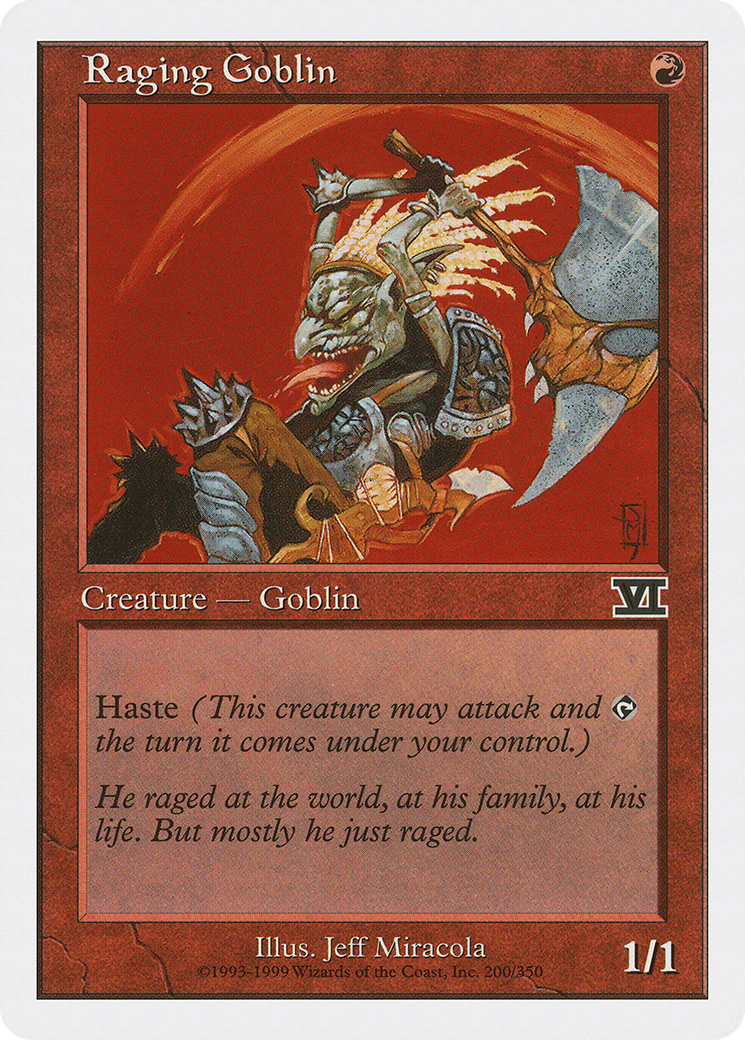 Image of Raging Goblin (6ED-200) - Classic Sixth Edition