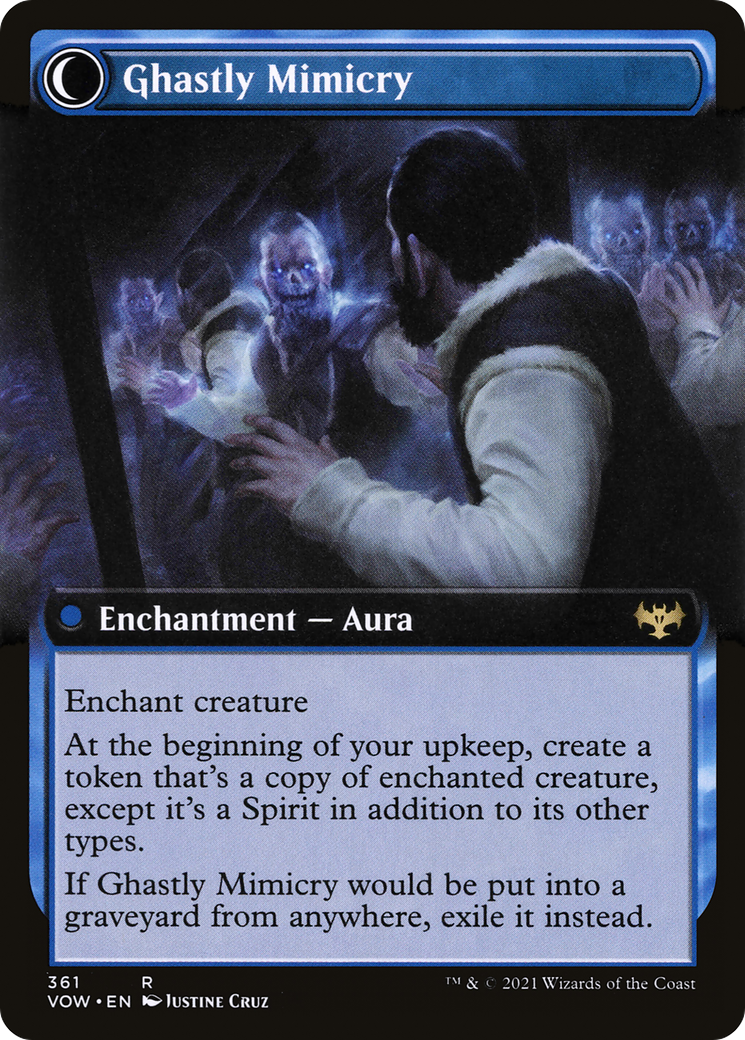 Image of Mirrorhall Mimic (Extended Art) (VOW-361) - Innistrad: Crimson Vow: (Extended Art, Double Faced Transform) Foil