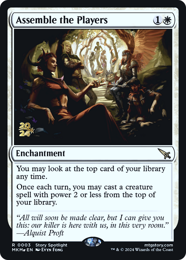 Image of Assemble the Players (PRE-003) - Murders at Karlov Manor Promos Foil