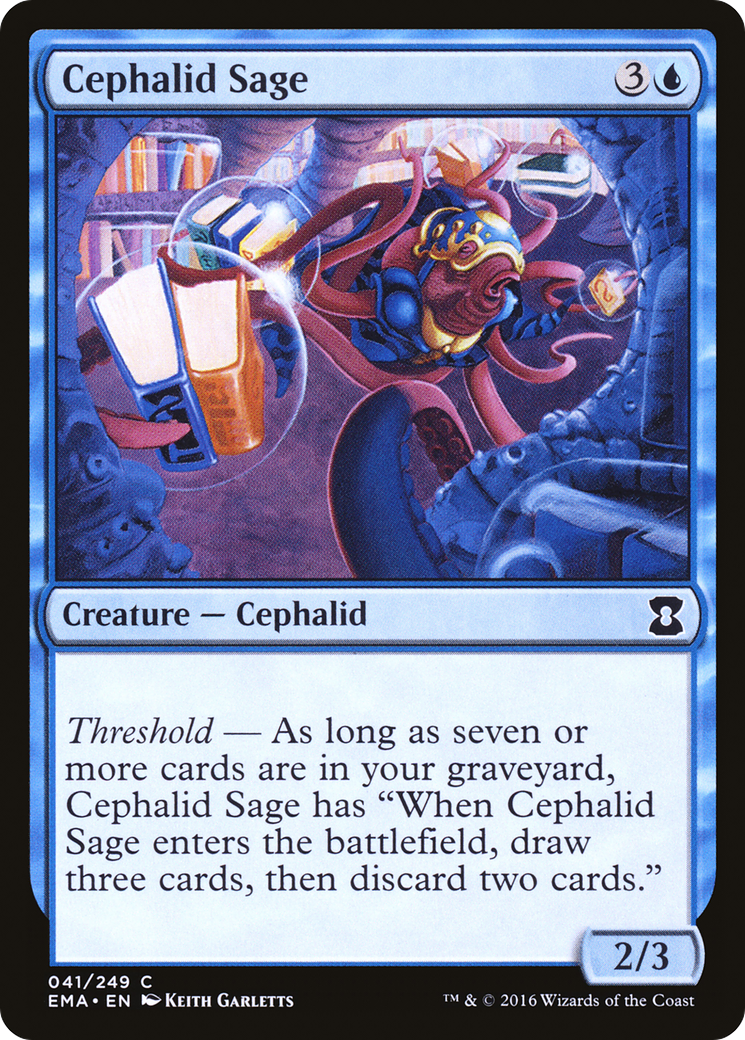Image of Cephalid Sage (EMA-041) - Eternal Masters Foil