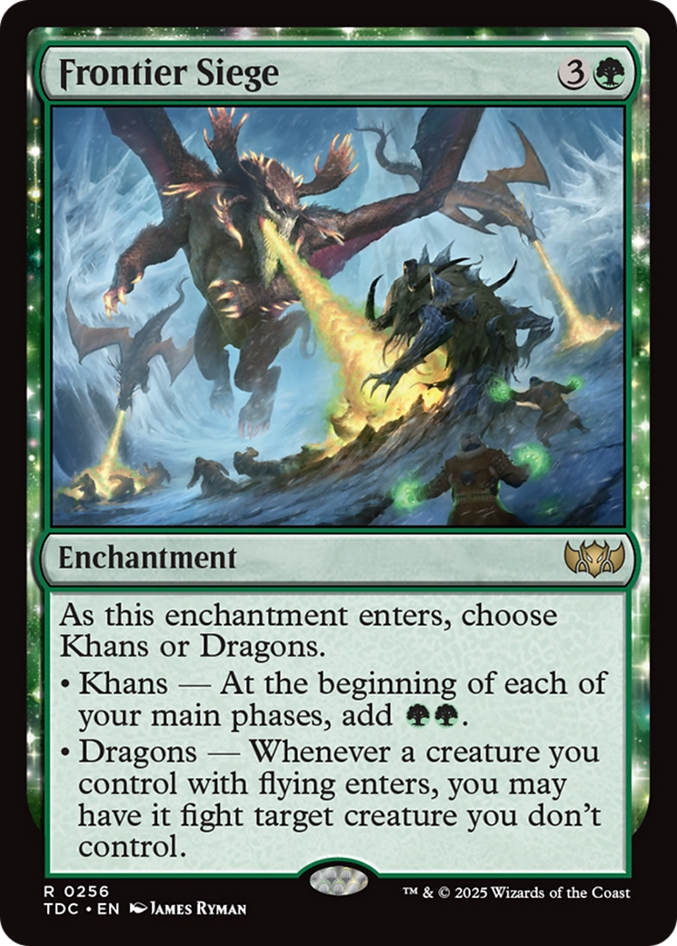 Image of Frontier Siege (TDC-256) - Commander: Tarkir: Dragonstorm: (enchantment)