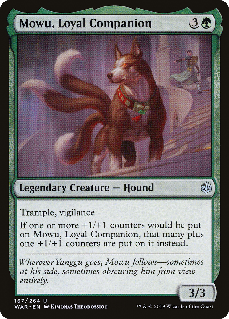 Image of Mowu, Loyal Companion (WAR-167) - War of the Spark Foil