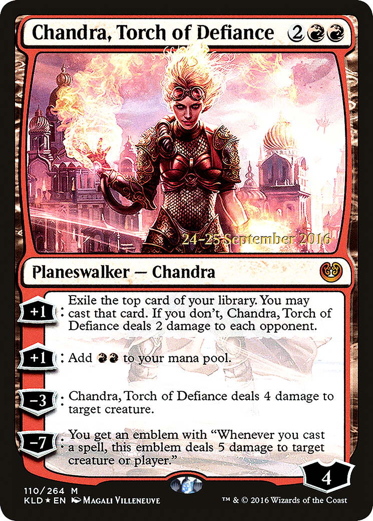 Image of Chandra, Torch of Defiance (PRE-110) - Kaladesh Promos Foil