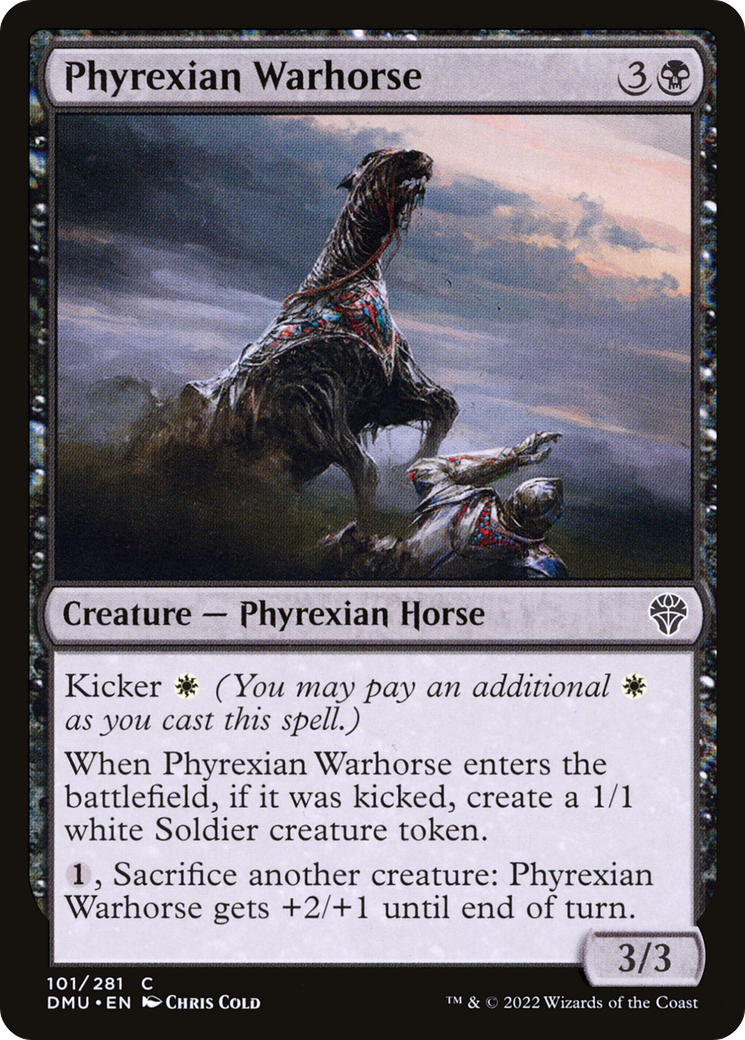 Image of Phyrexian Warhorse (DMU-101) - Dominaria United