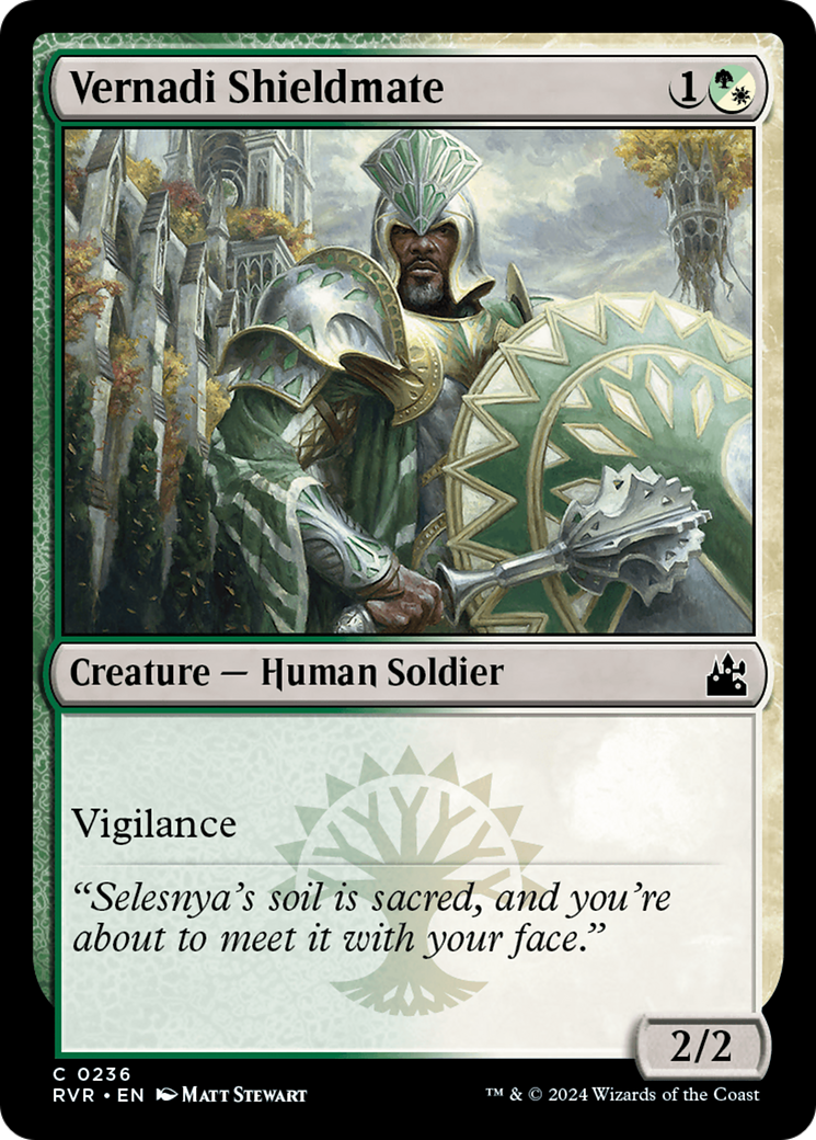 Image of Vernadi Shieldmate (RVR-236) - Ravnica Remastered Foil