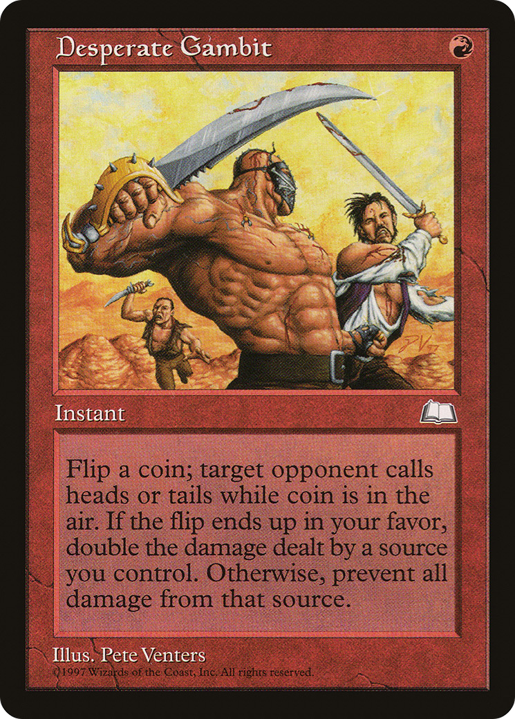 Image of Desperate Gambit (WTH-) - Weatherlight
