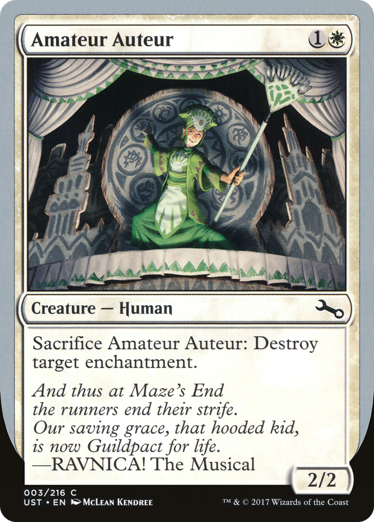 Image of Amateur Auteur (A) (UST-003) - Unstable Foil