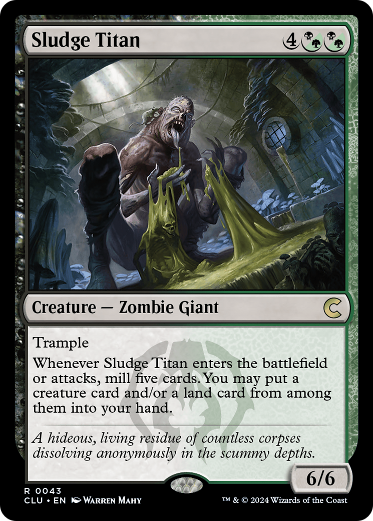 Image of Sludge Titan (CLU-043) - Ravnica: Clue Edition