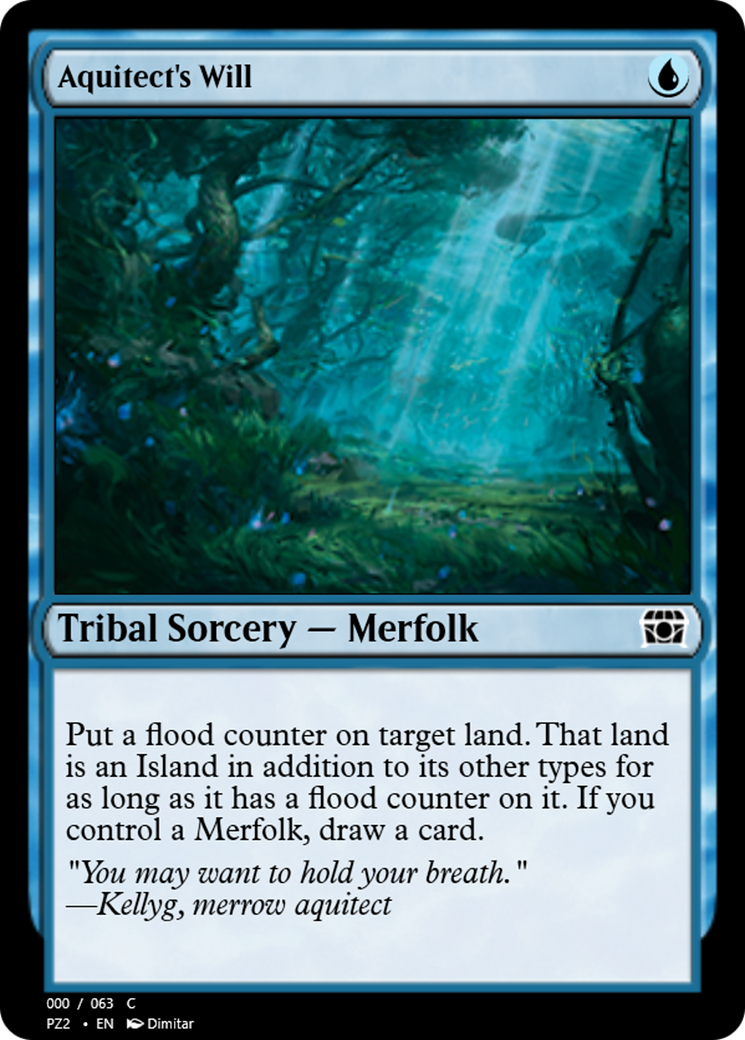Image of Aquitect's Will (PZ2-65865) - Treasure Chest Foil