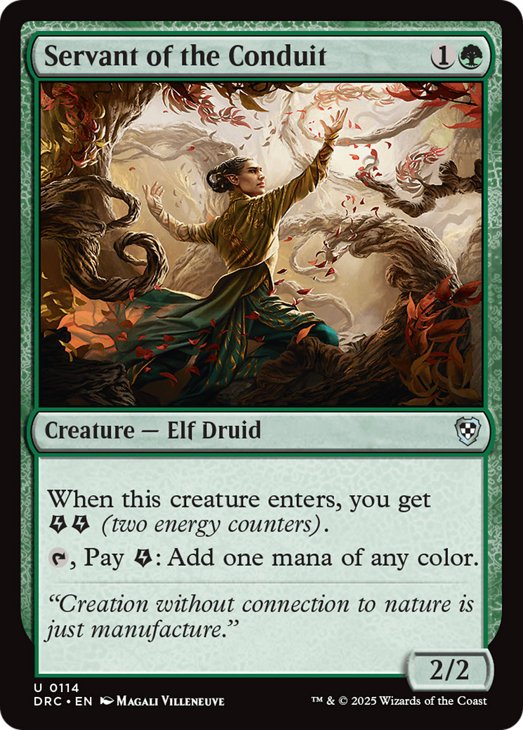 Image of Servant of the Conduit (DRC-114) - Commander: Aetherdrift