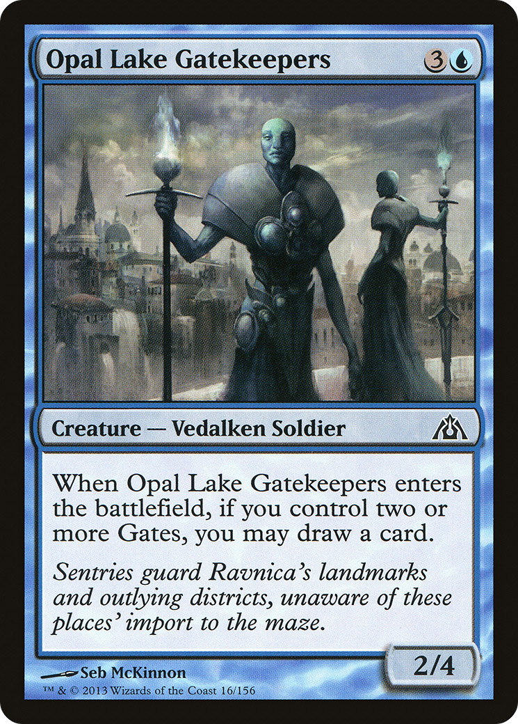 Image of Opal Lake Gatekeepers (DGM-016) - Dragon's Maze Foil