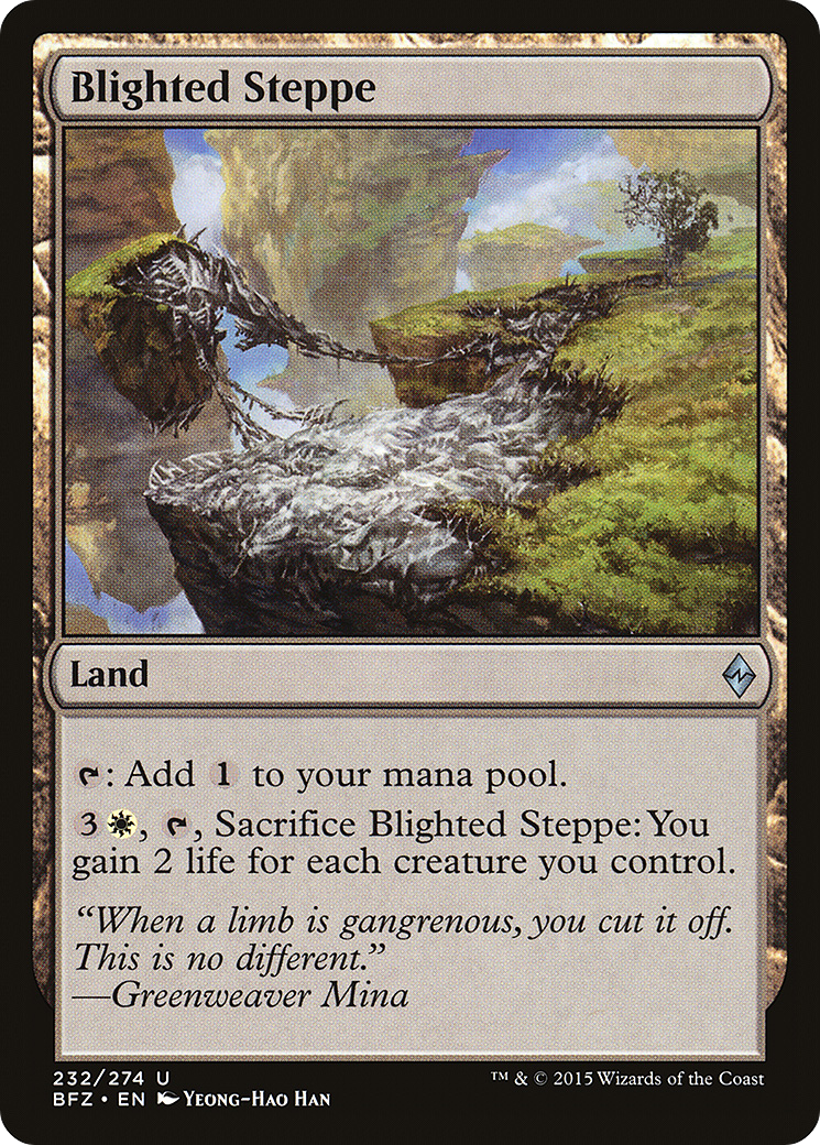 Image of Blighted Steppe (BFZ-232) - Battle for Zendikar Foil