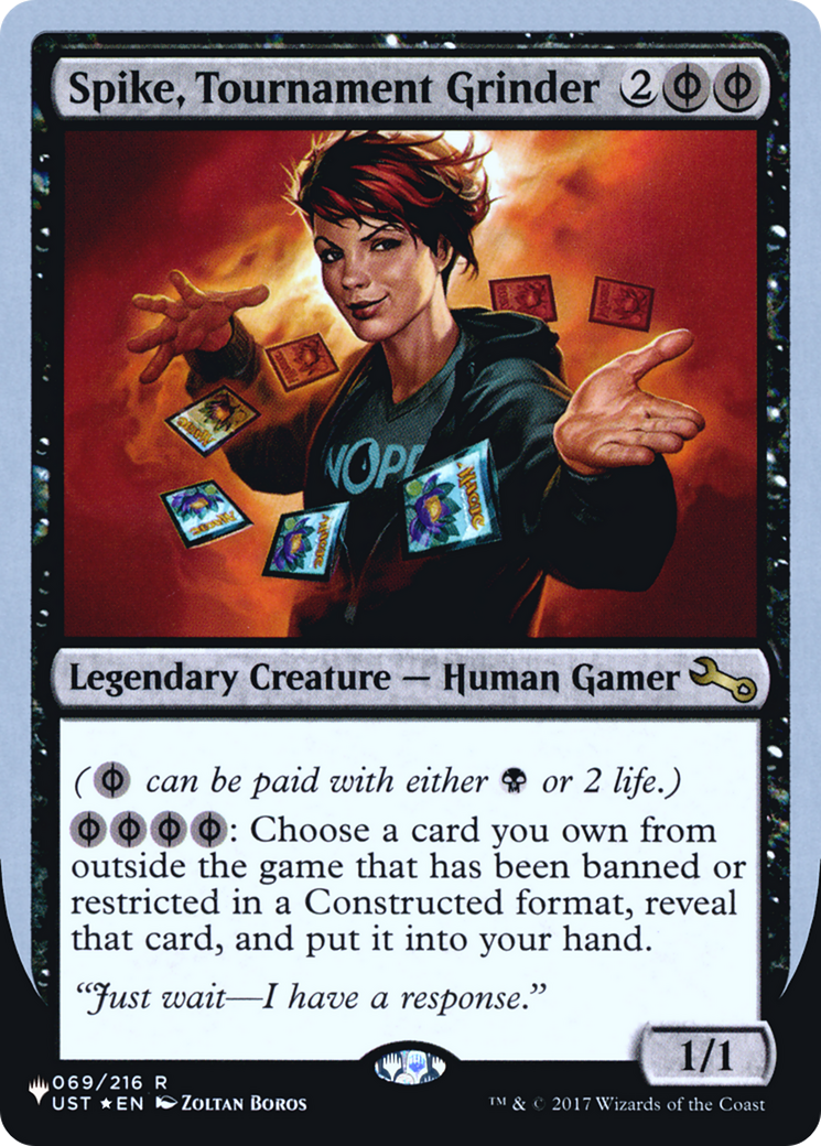 Image of Spike, Tournament Grinder (LIST-069/216) - The List (Unfinity Foil Edition) Foil