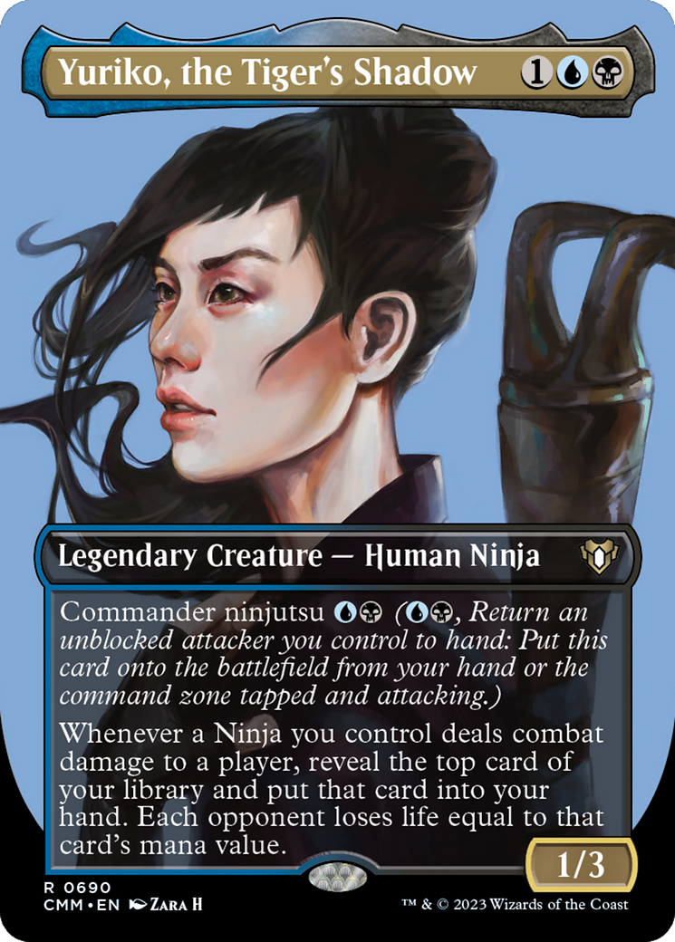 Image of Yuriko, the Tiger's Shadow (Borderless) (CMM-690) - Commander Masters (Borderless)