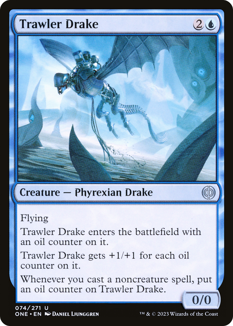 Image of Trawler Drake (ONE-074) - Phyrexia: All Will Be One Foil