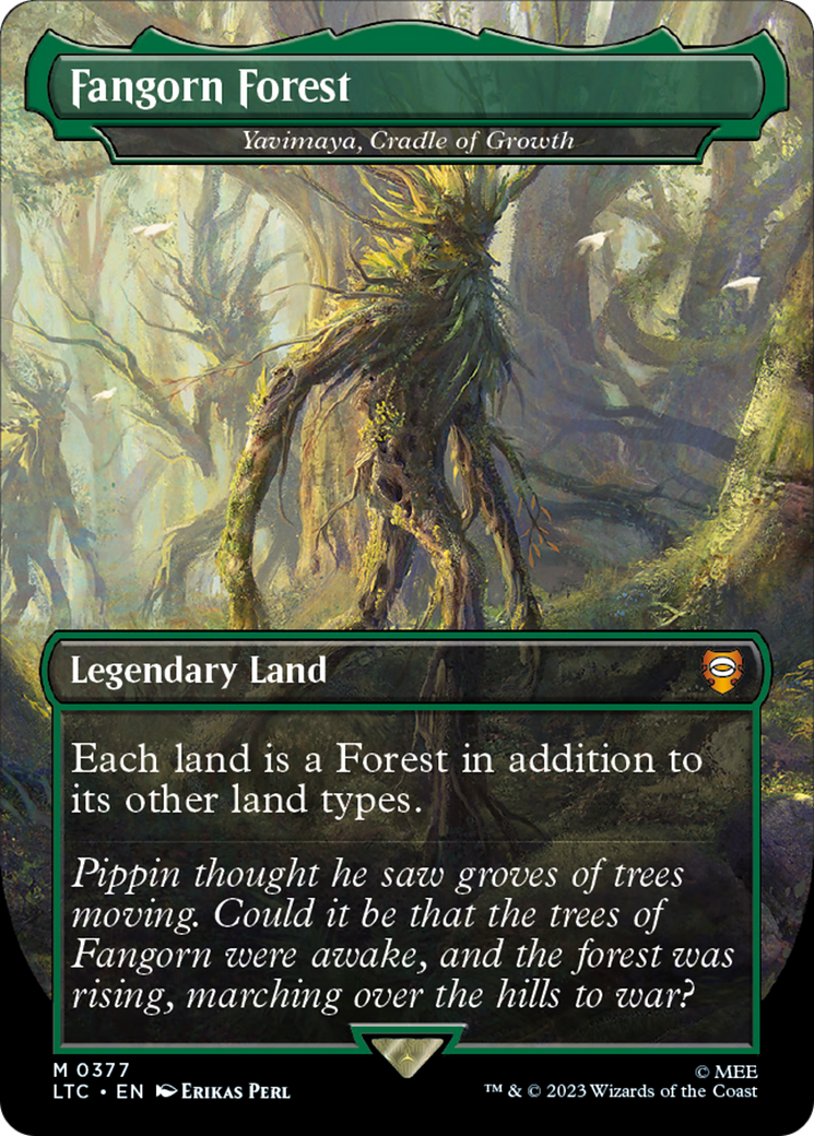 Image of Fangorn Forest - Yavimaya, Cradle of Growth (LTC-377) - Tales of Middle-earth Commander / Fangorn Forest (Borderless) Foil