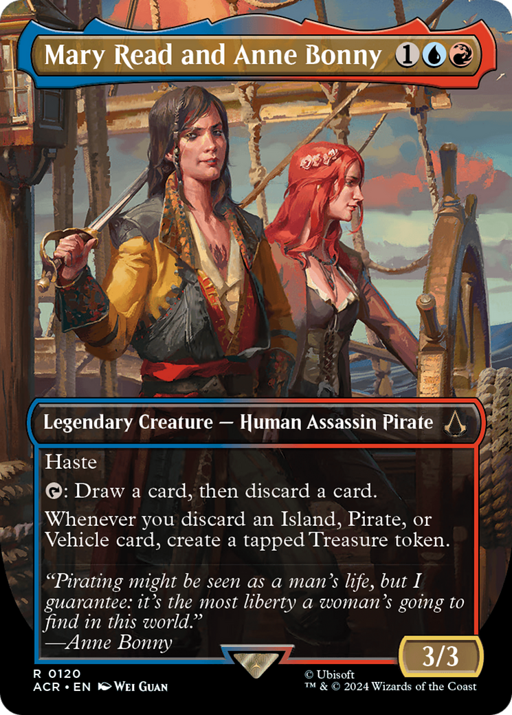 Image of Mary Read and Anne Bonny (Borderless) (ACR-120) - Assassin's Creed (Borderless) Foil