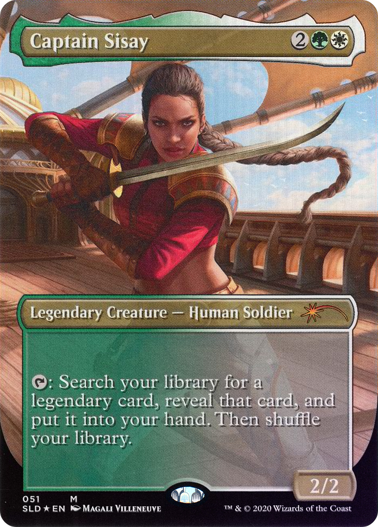 Image of Captain Sisay (SLD-051) - Secret Lair Drop (Borderless) Foil