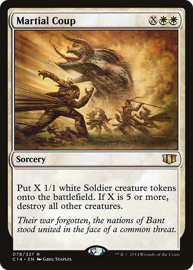 Image of Martial Coup (C14-078) - Commander 2014