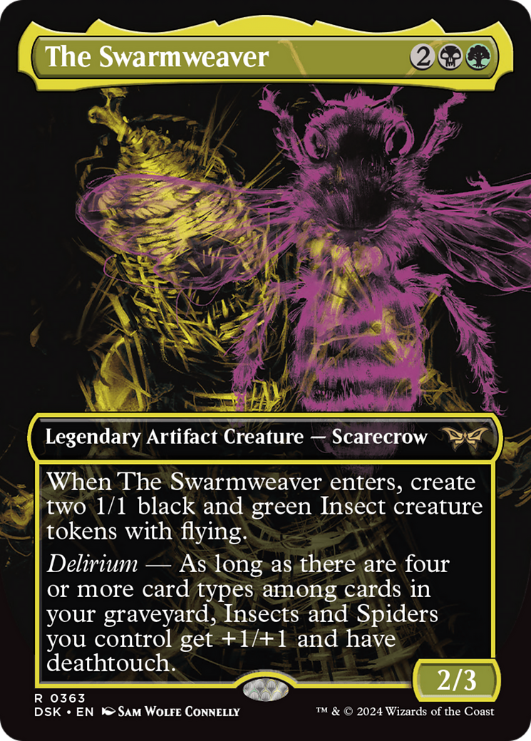 Image of The Swarmweaver (Showcase) (DSK-363) - Duskmourn: House of Horror (Borderless)