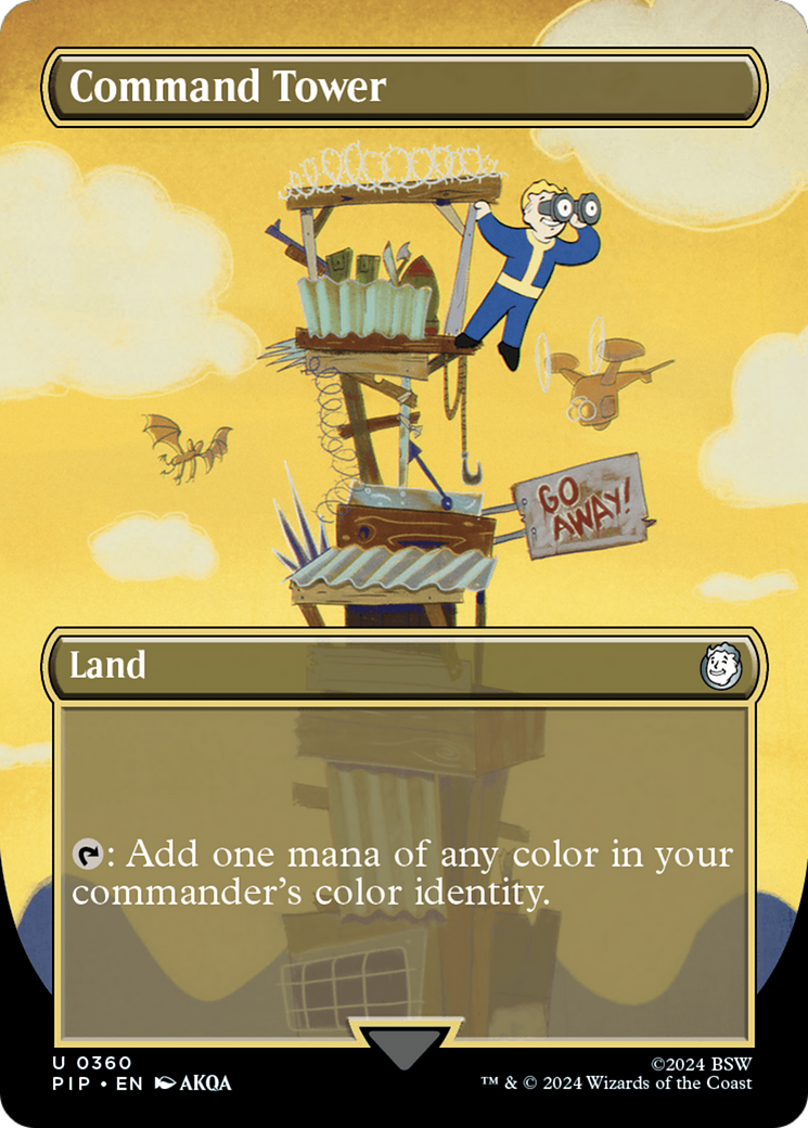 Image of Command Tower (Borderless) (PIP-360) - Fallout (Borderless) Foil
