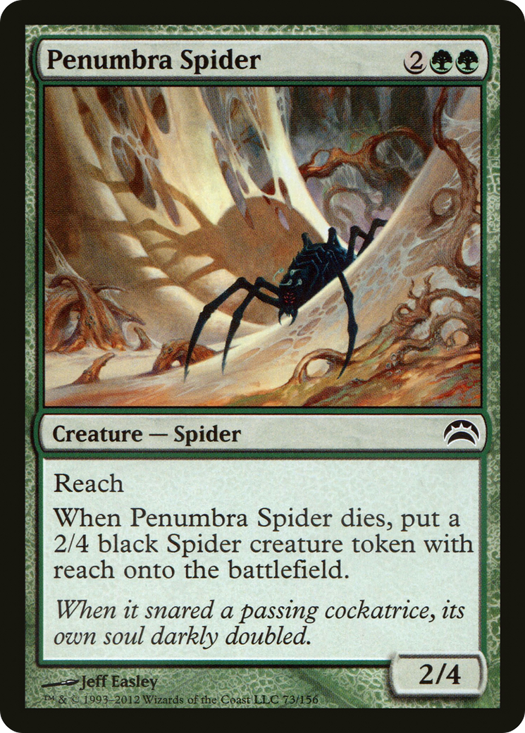 Image of Penumbra Spider (PC2-073) - Planechase 2012 Foil