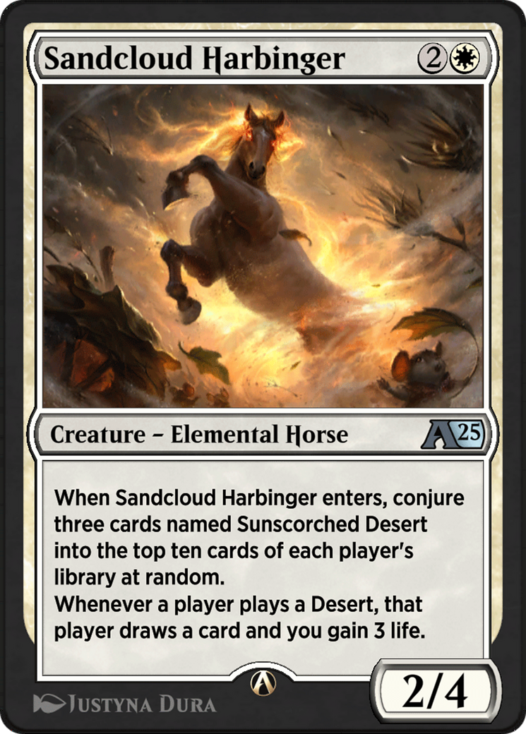 Image of Sandcloud Harbinger (YBLB-003) - Alchemy: Bloomburrow