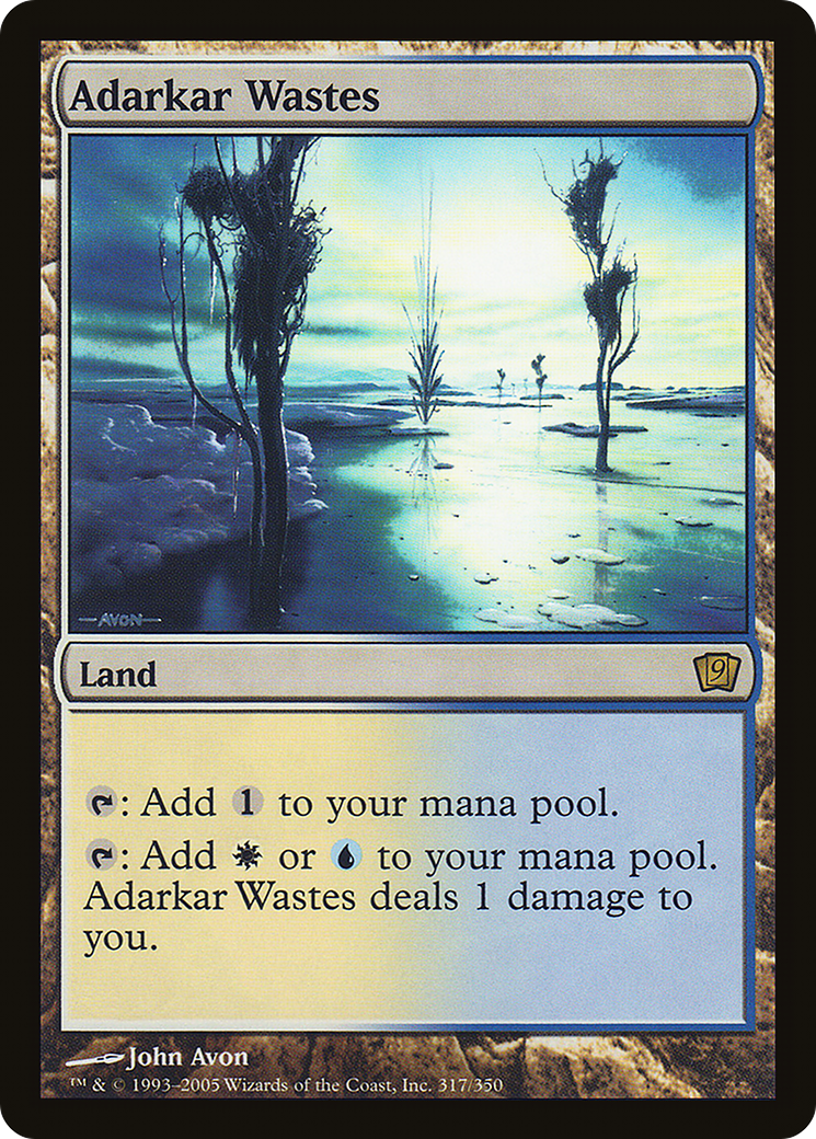 Image of Adarkar Wastes (9ED-317) - 9th Edition Foil