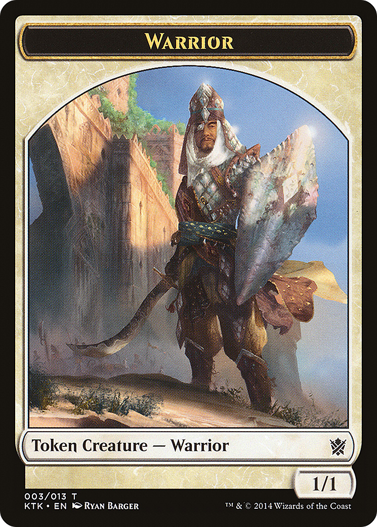Image of Warrior Token (003) (KTK-003) - Khans of Tarkir Tokens