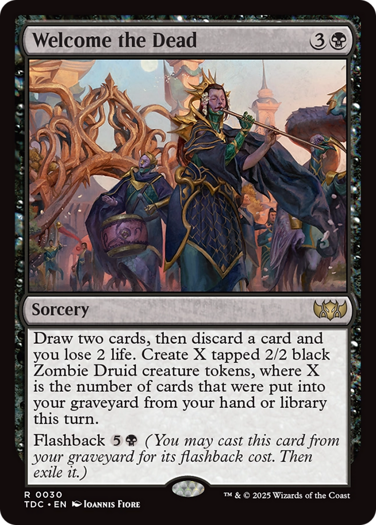 Image of Welcome the Dead (TDC-030) - Commander: Tarkir: Dragonstorm