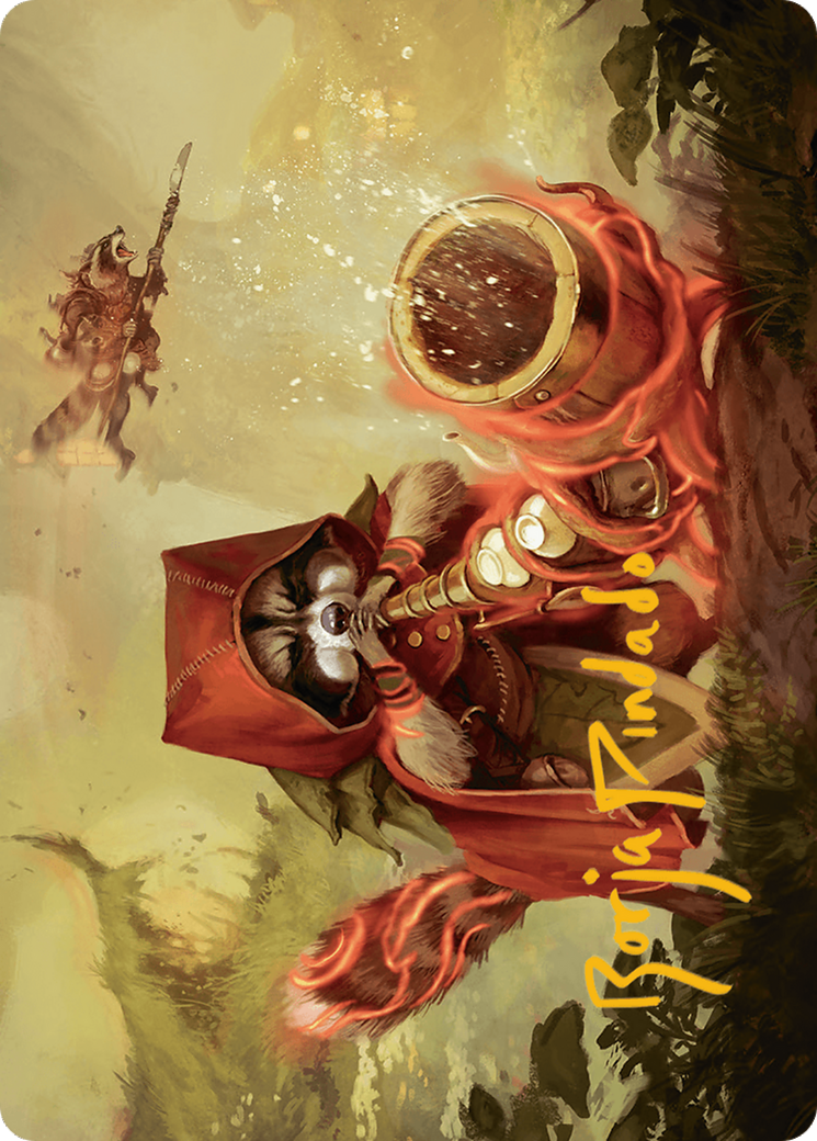 Image of Raccoon Rallier // Raccoon Rallier (ABLB-020) - Bloomburrow Art Series (Borderless) Foil