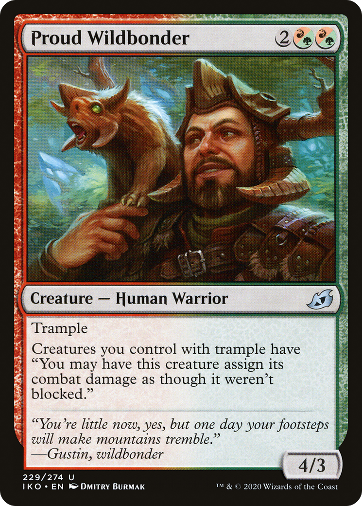 Image of Proud Wildbonder (IKO-229) - Ikoria: Lair of Behemoths Foil