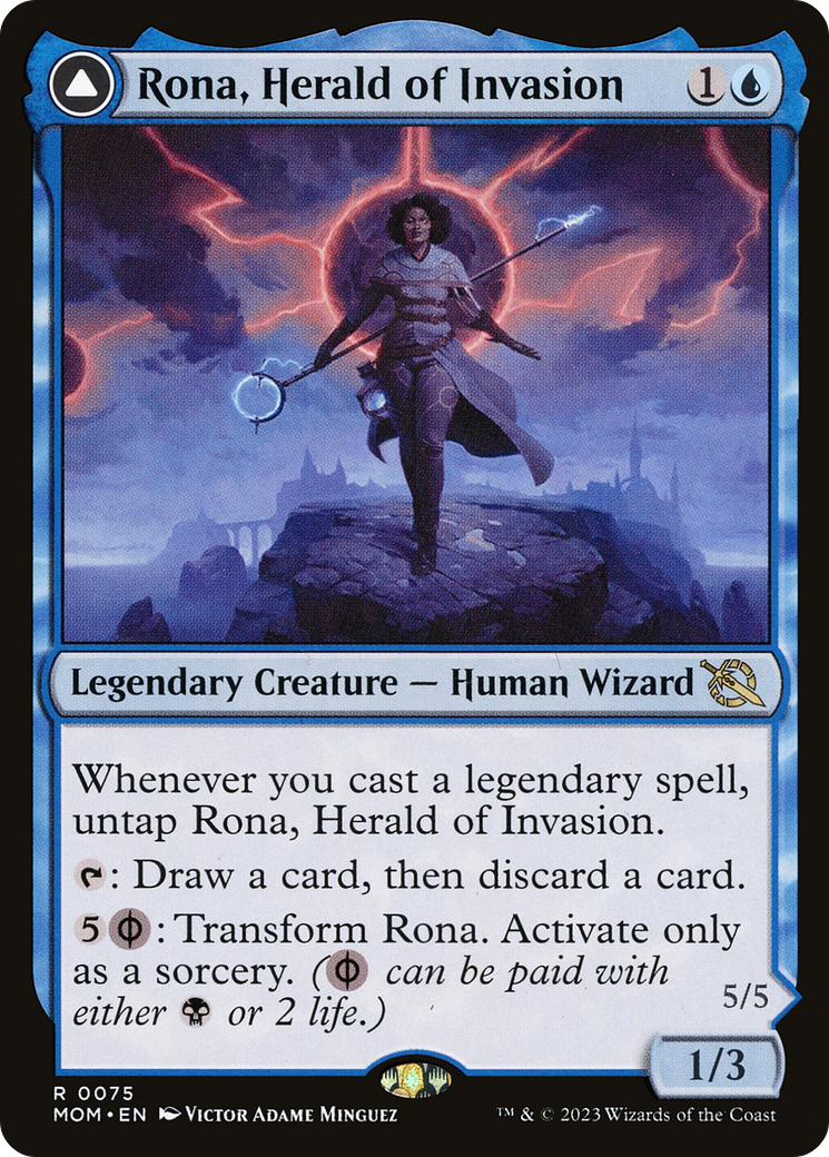 Image of Rona, Herald of Invasion (MOM-075) - March of the Machine Foil