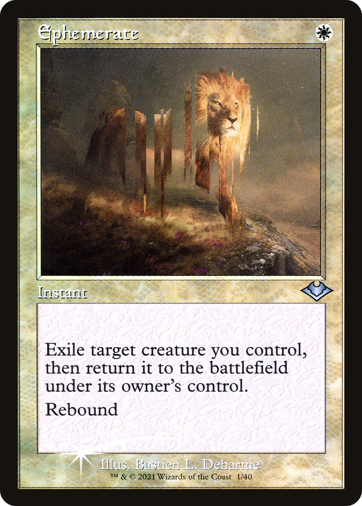 Image of Ephemerate (Retro Frame) (MH1-001) - Modern Horizons 1 Timeshifts Etched Foil