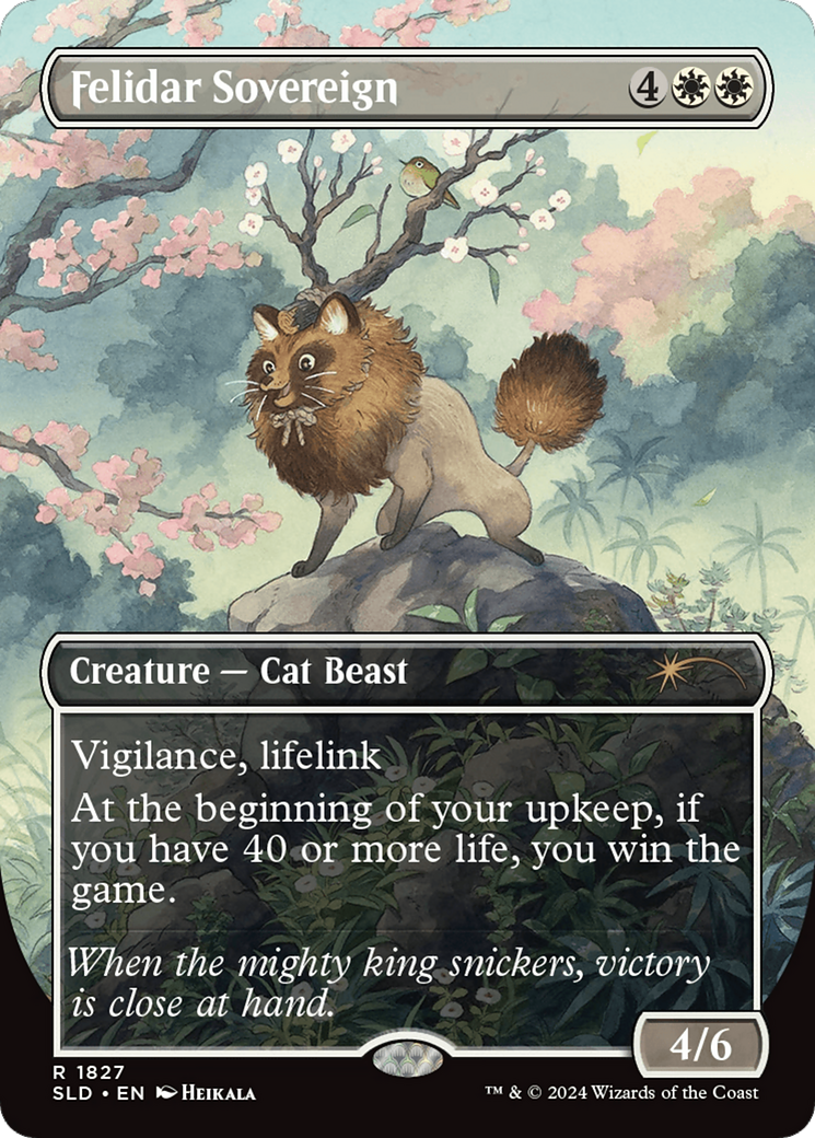 Image of Felidar Sovereign (SLD-1827) - Secret Lair Drop (Borderless) Foil