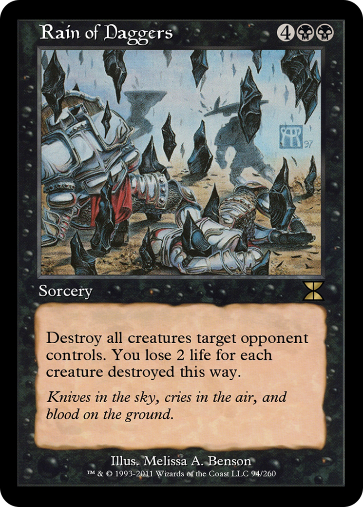 Image of Rain of Daggers (ME4-094) - Masters Edition IV Foil