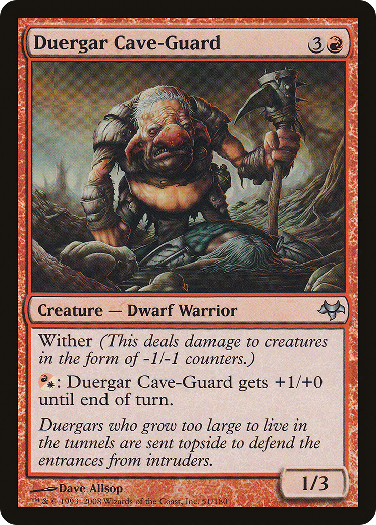 Image of Duergar Cave-Guard (EVE-051) - Eventide Foil