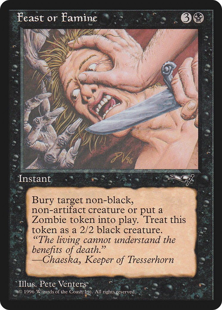 Image of Feast or Famine (Knife) (ALL-009) - Alliances