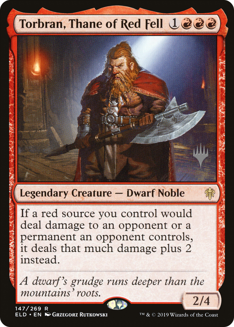 Image of Torbran, Thane of Red Fell (PPELD-147) - Throne of Eldraine Promos