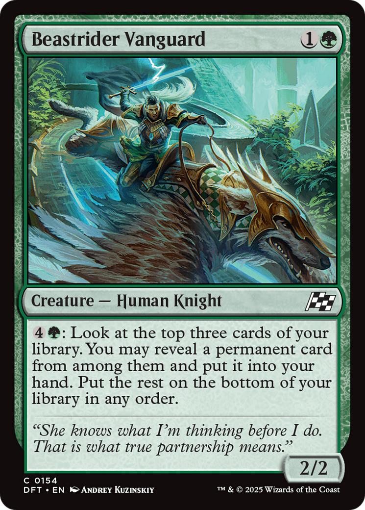 Image of Beastrider Vanguard (DFT-154) - Aetherdrift Foil