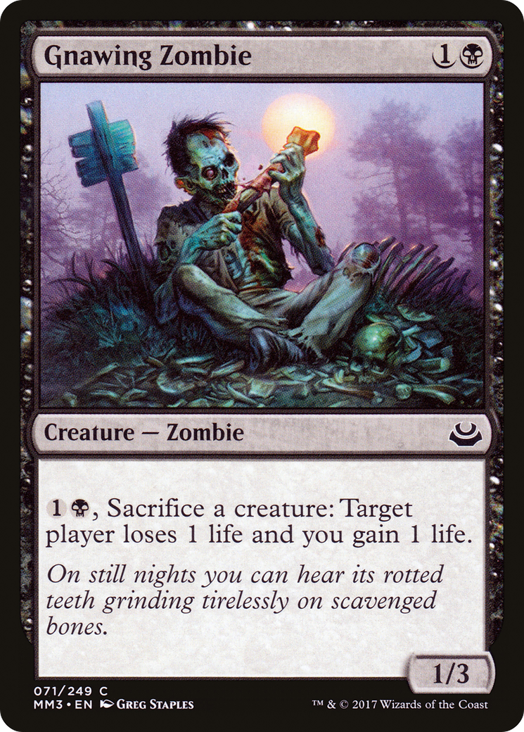 Image of Gnawing Zombie (MM3-071) - Modern Masters 2017 Foil